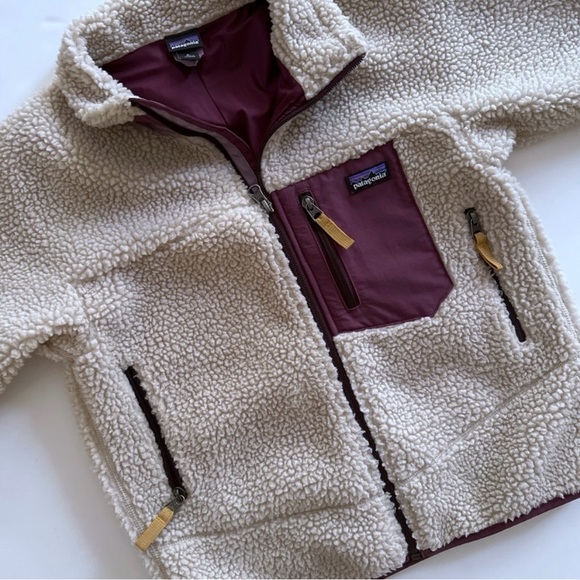 Patagonia Classic Retro-X Jacket Full Zip Sherpa Fleece Kids- Medium - 10
